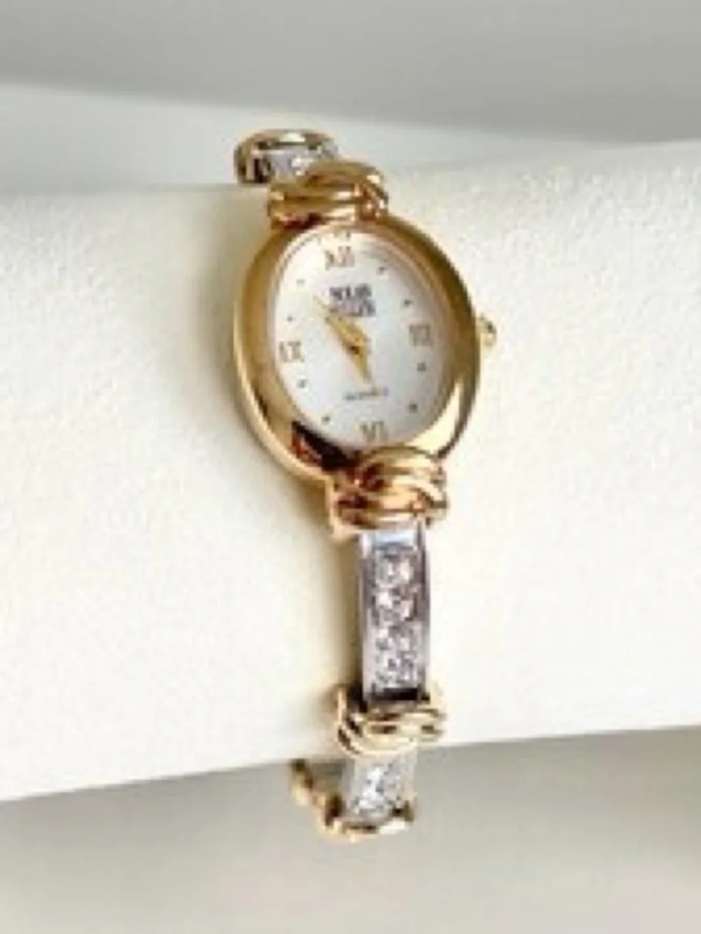 Gold & Silver Women's Bracelet Watch - Elegant Two-Tone Design
